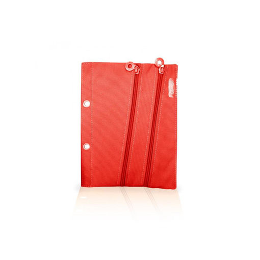 Picture of PENCIL CASE FOR RING FILE RED